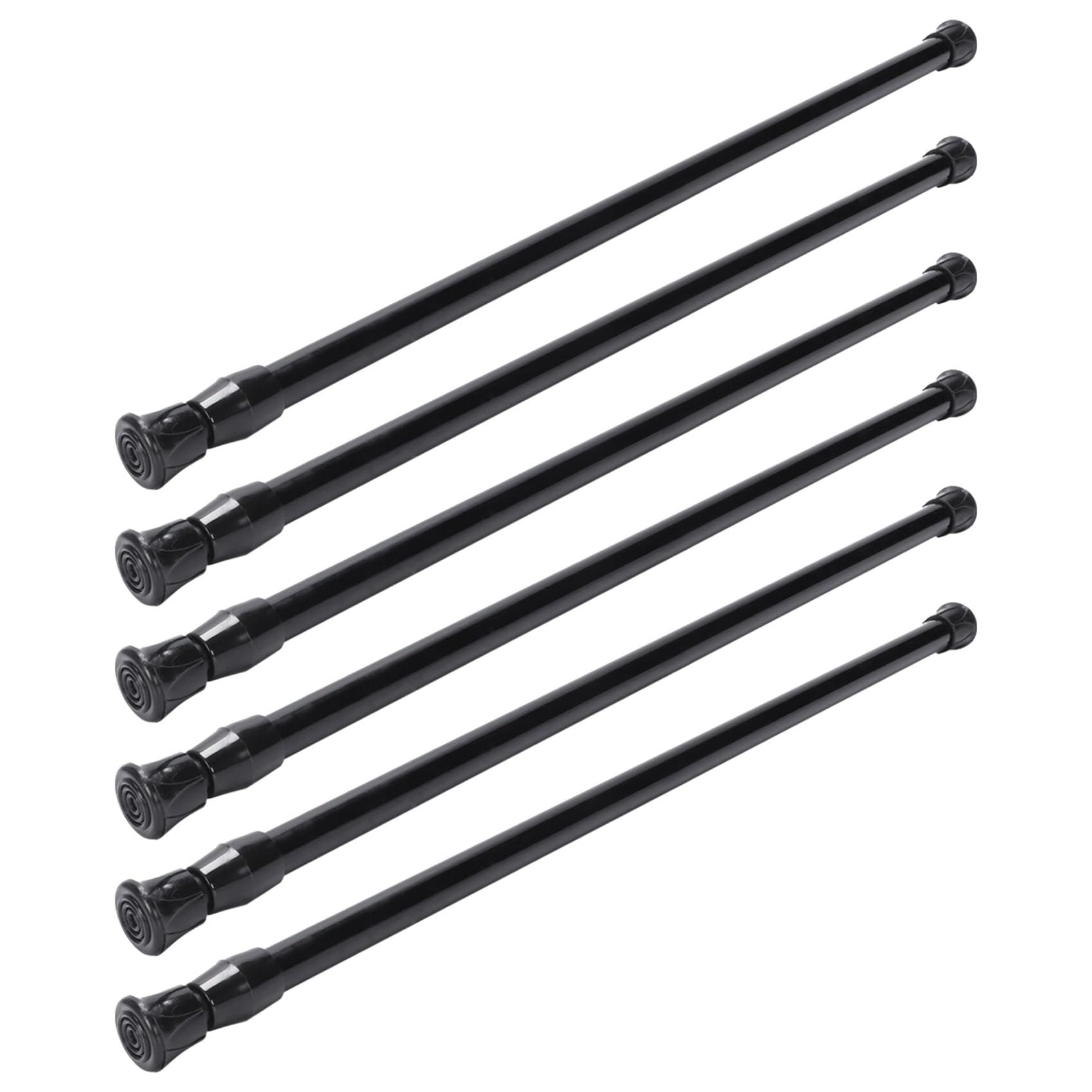 Hndhbfgrt 6X Spring Extendable Loaded Curtain Rail Pole Telescopic Bath Window Tension Rod,40-70Cm