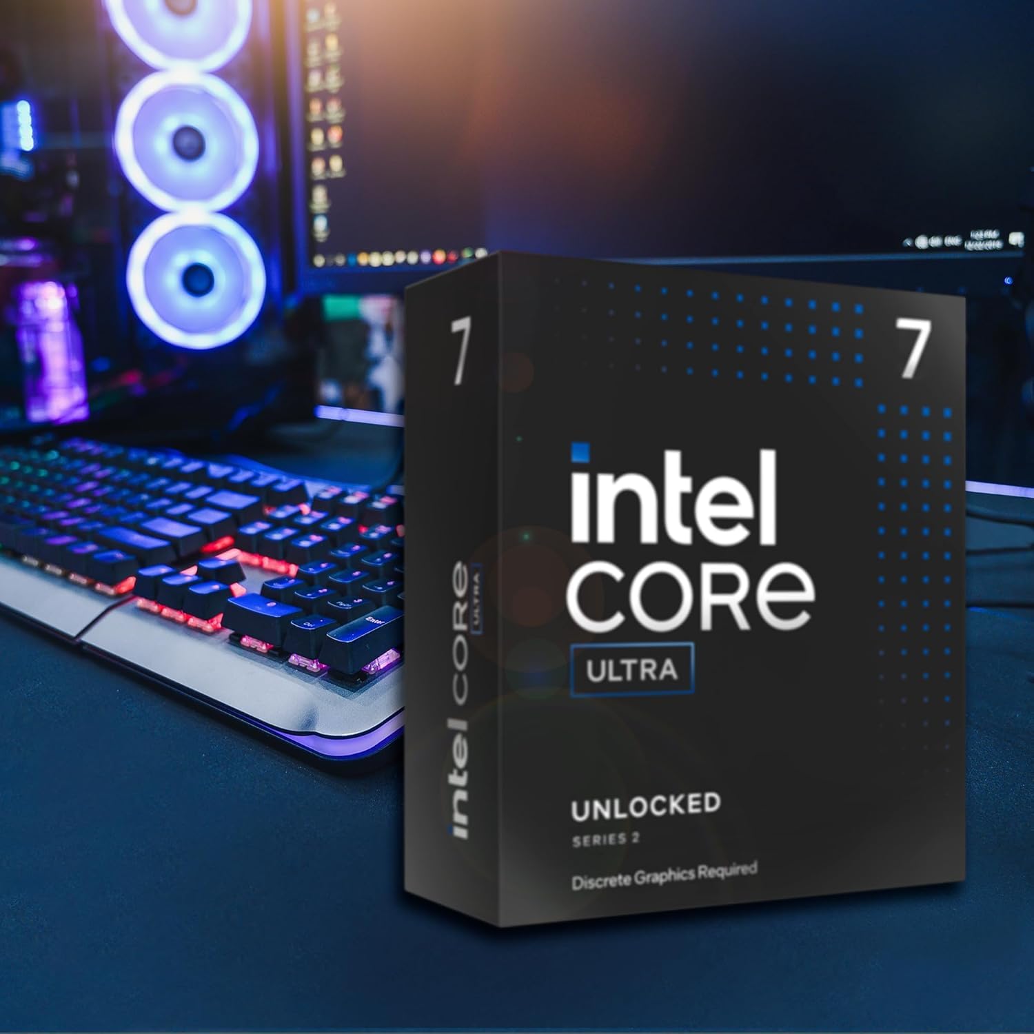 Intel Ultra 7 265KF Processeur de Bureau, 20 cœurs, jusqu'à 5,5 GHz, Cache 36 Mo, Socket LGA1851, 125 W, sans Solution Thermique