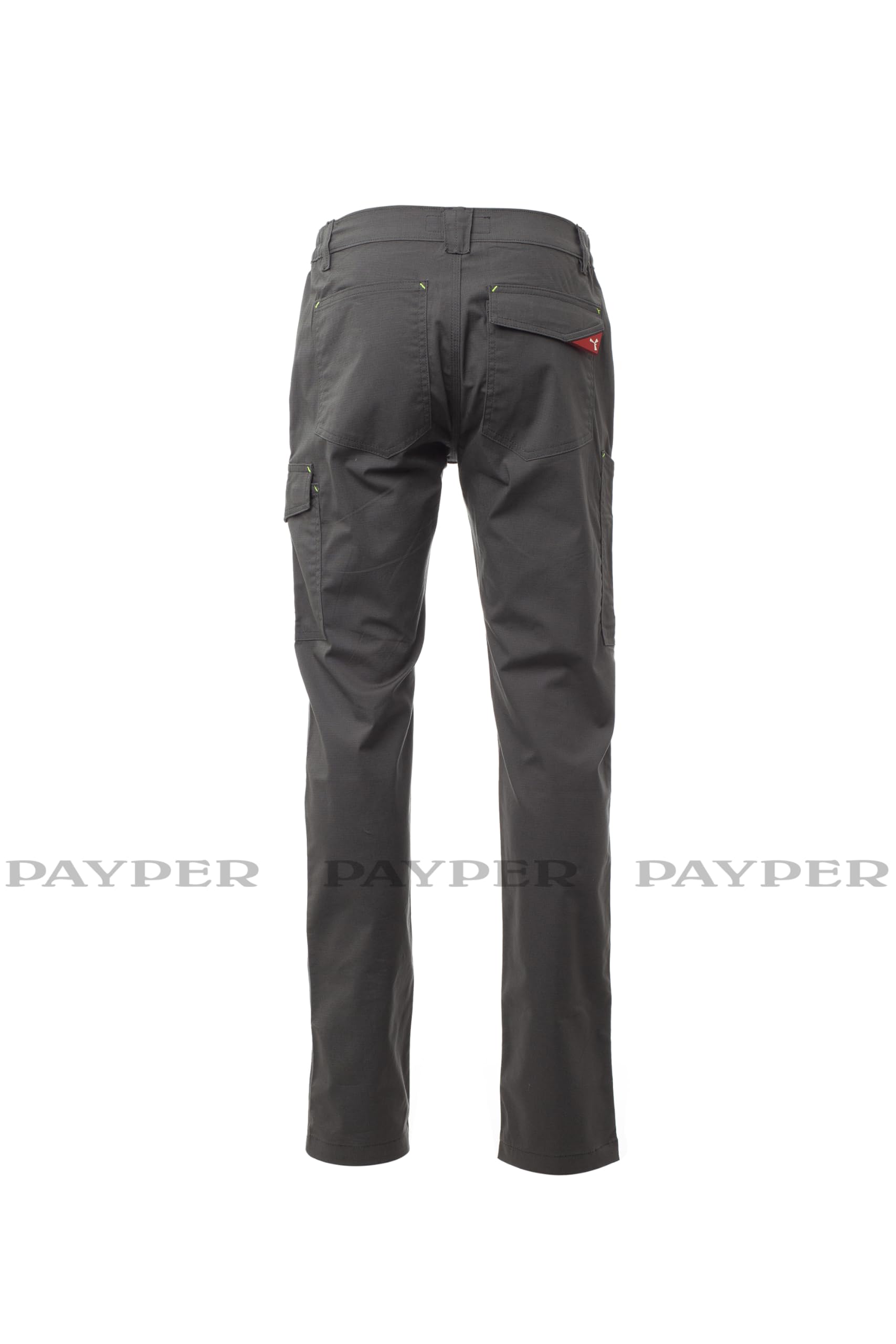 Siry Work Pantalone da Lavoro Unisex in Cotone Elasticizzato, Cuciture a Triplo ago, Elastico in Vita, Taschino Porta Monete, Porta Metro Laterale. Modello Summer Stretch