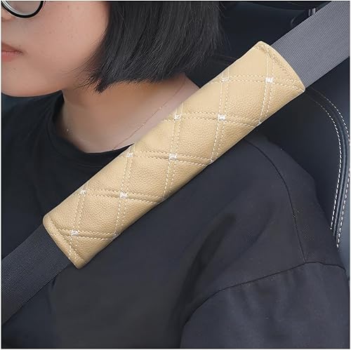 AICEL 2 fundas para cinturón de seguridad de automóvil, fundas de piel sintética para cinturón de seguridad, protector de hombro suave y disponible en Yaxa Mexico