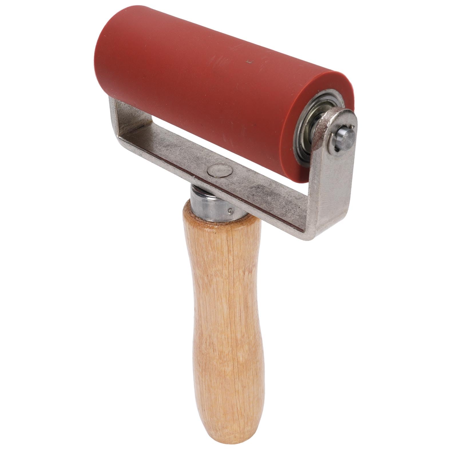 Rouleau Presseur en Silicone, Rouleau à Rouleau en Silicone, Rouleau à Pression, Rouleau à Main en Silicone, 32 Mm Dia 80 Mm de Largeur Haute Température 260 ℃ avec Conception à Double Roulement