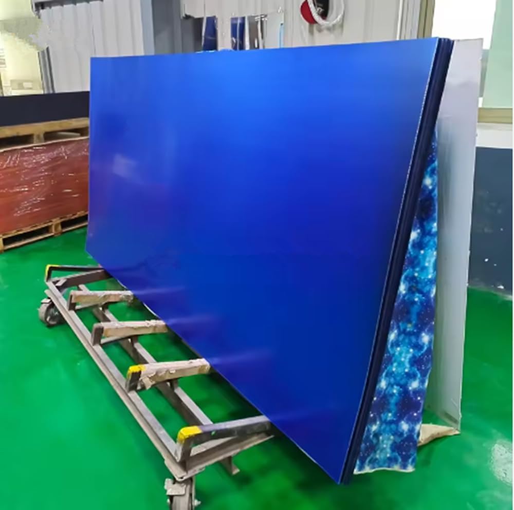 Acrylic Dark Blue Mirror Sheet,Colorful Acrylic Mirror Sheet,2 Pack Blue Mirrored Acrylic Lucite Plexiglass Sheet (Actual Size 11.875" x 11.875") (2, 1/8'')