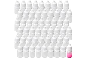 60 Pack of 2ml Plastic Eye Dropper Bottles