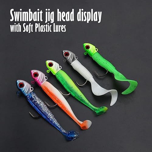 Miniatura 4 de OPQ Jig Heads - Señuelos de pesca con anzuelos para pesca