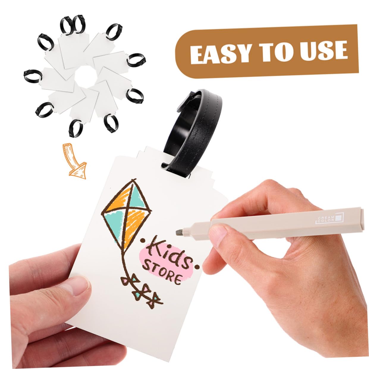 SECFOU 30pezzi Etichette Per Bagagli Vuote Tag Per Valigia Sublimazione Etichette Semplici e Eleganti Per Personalizzazione Con Trasferimento Termico Per Viaggi e Regali