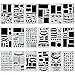 Biubee 36 Pcs Plastic Stencils Over 1500 Different Patterns - 4