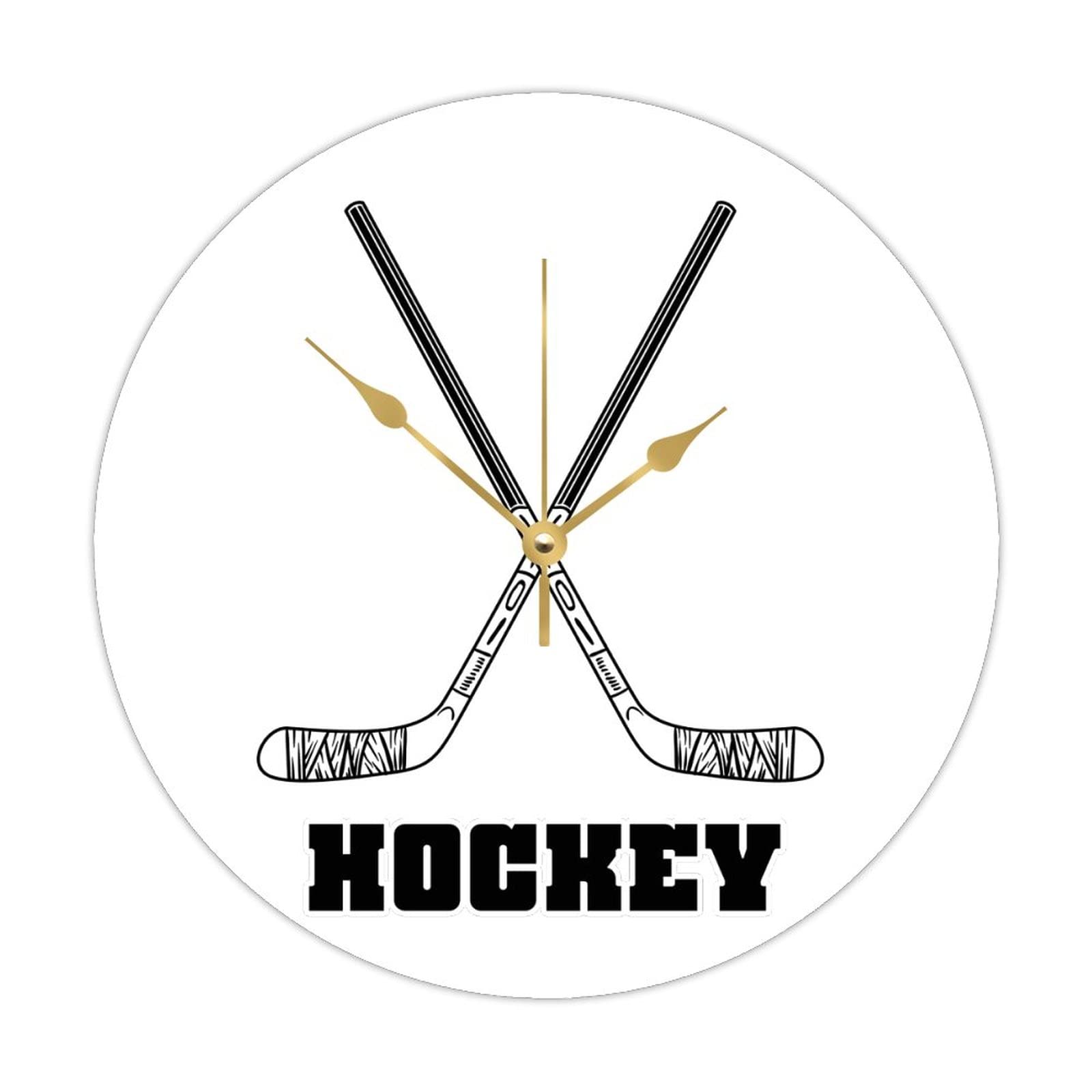 Horloge murale ronde en bois 38,1 cm : grand format sport et design