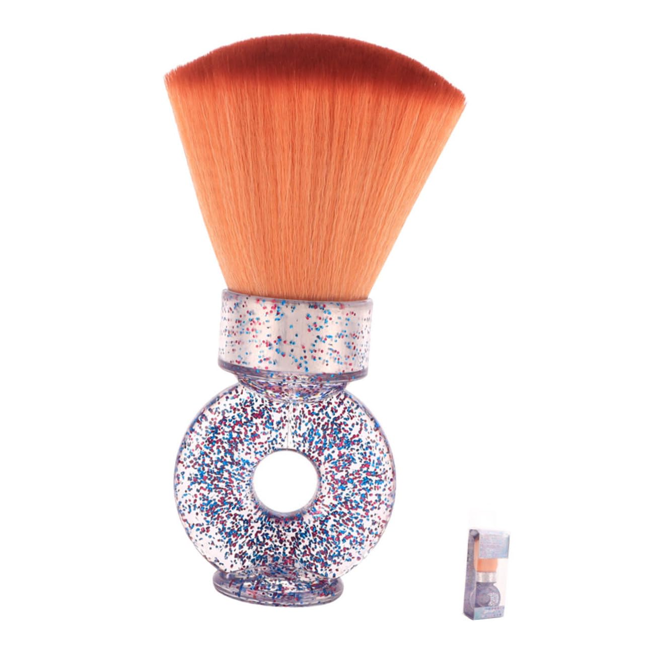 FOMIYES Barber Neck Duster Brush with Handle Hair Salon Cleaning Brush for Men Comfortable Hair Shaving Tool for Easy Grooming for Home and Professional Use