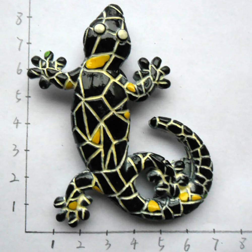 Mosaico geco Barcellona Spagna magnete frigorifero magnete decorazione magnete magnete adesivo souvenir resina artigianato