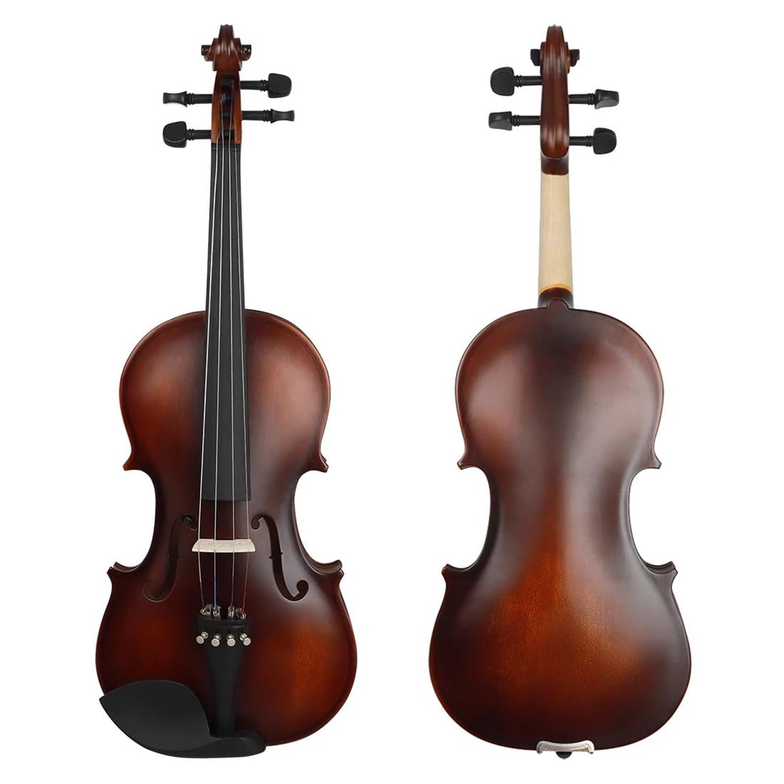 Violini Professionali Violino Acustico In Legno Massello Retrò Opaco In Tiglio Con Custodiacorde Per Arco Accordatore Per Poggiaspalla