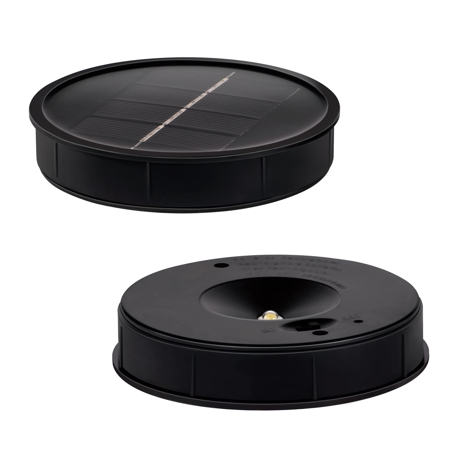 2 Pack Solar Lights Replacement Top DIY Solar Lights Panel for Outdoor solars Lights