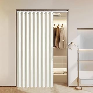MIULEE Accordion Folding Curtains, Sliding Door Curtains for Doorways Pr...