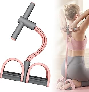 Pedal Resistance Bands with Handles, Multifunction Elastic Yoga Resistance Band,Foot Pedal Resistance Band,Yoga Elastic Exercise Bands
