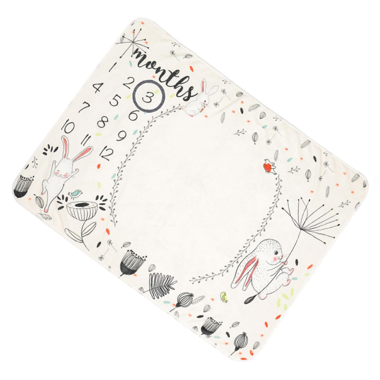 Couverture mensuelle flanelle BESTonZON pour photographie de nouveau-né