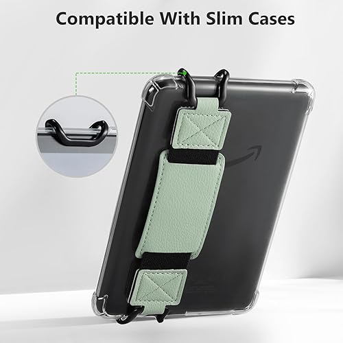 Miniatura 4 de CoBak Correa de mano segura para Kindle y tabletas, versátil y ligero, soporte de agarre para dedos para Kindle de 6 a 7.5 pulgadas