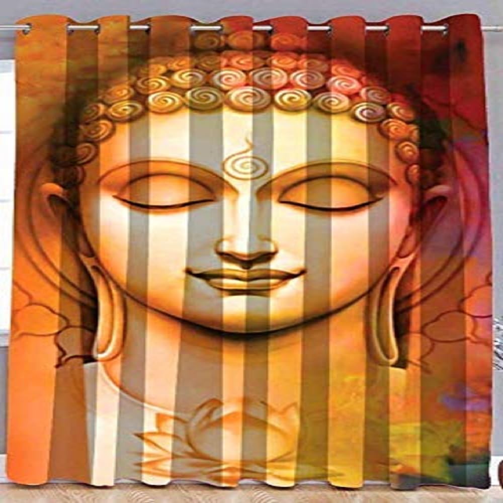 Amazin Homes Door Curtain 4 X 7 Pack of 1 Pc | Polyester Knitting 3D Digital with Printed | Door Curtain Decorative Parda for Bedroom Temple Room Living Room Home Decoration (B07S2SCS18) Amazon Price History, Amazon Price Tracker