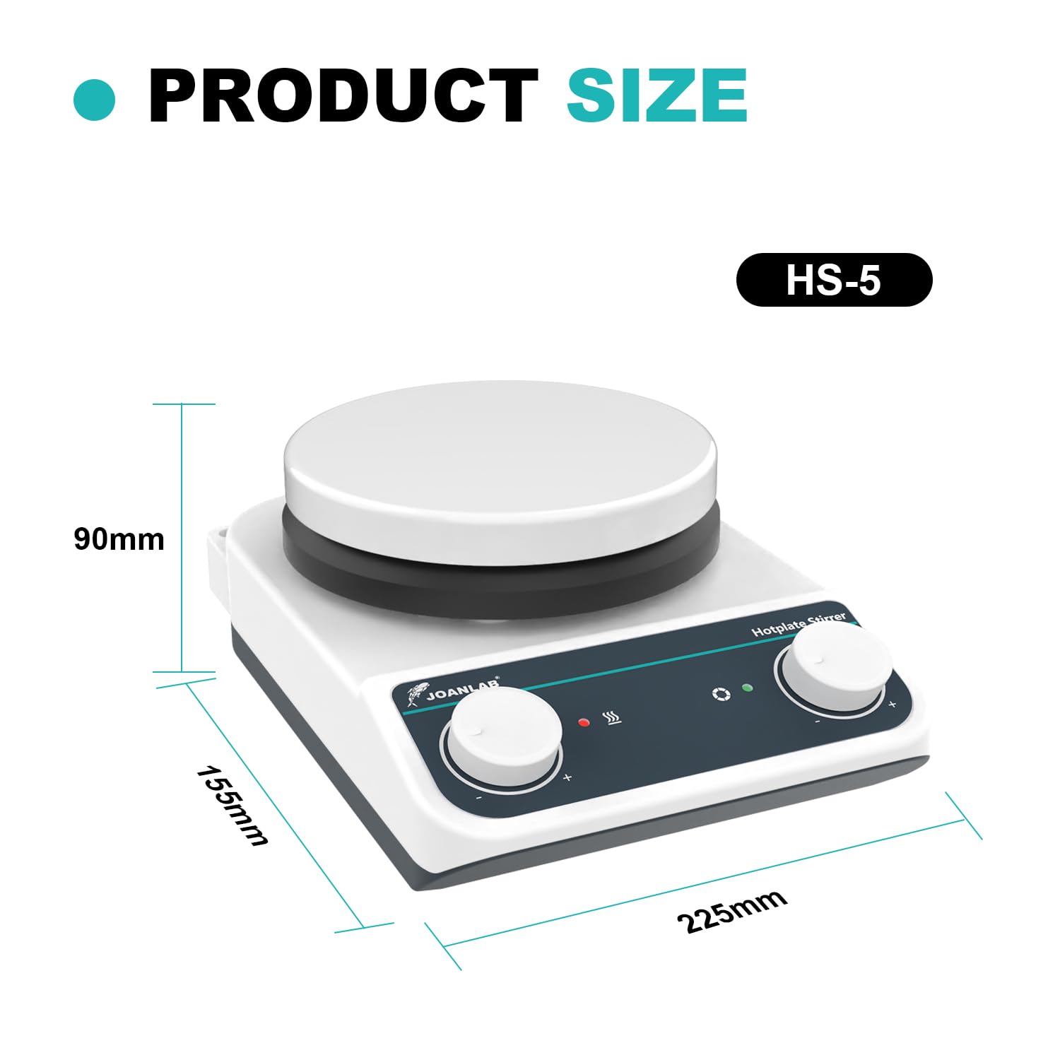Laboratory Hot Plate Magnetic Stirrer with Heating Magnetic Stirrer Hotplate Mixer 200-1500rpm,3L
