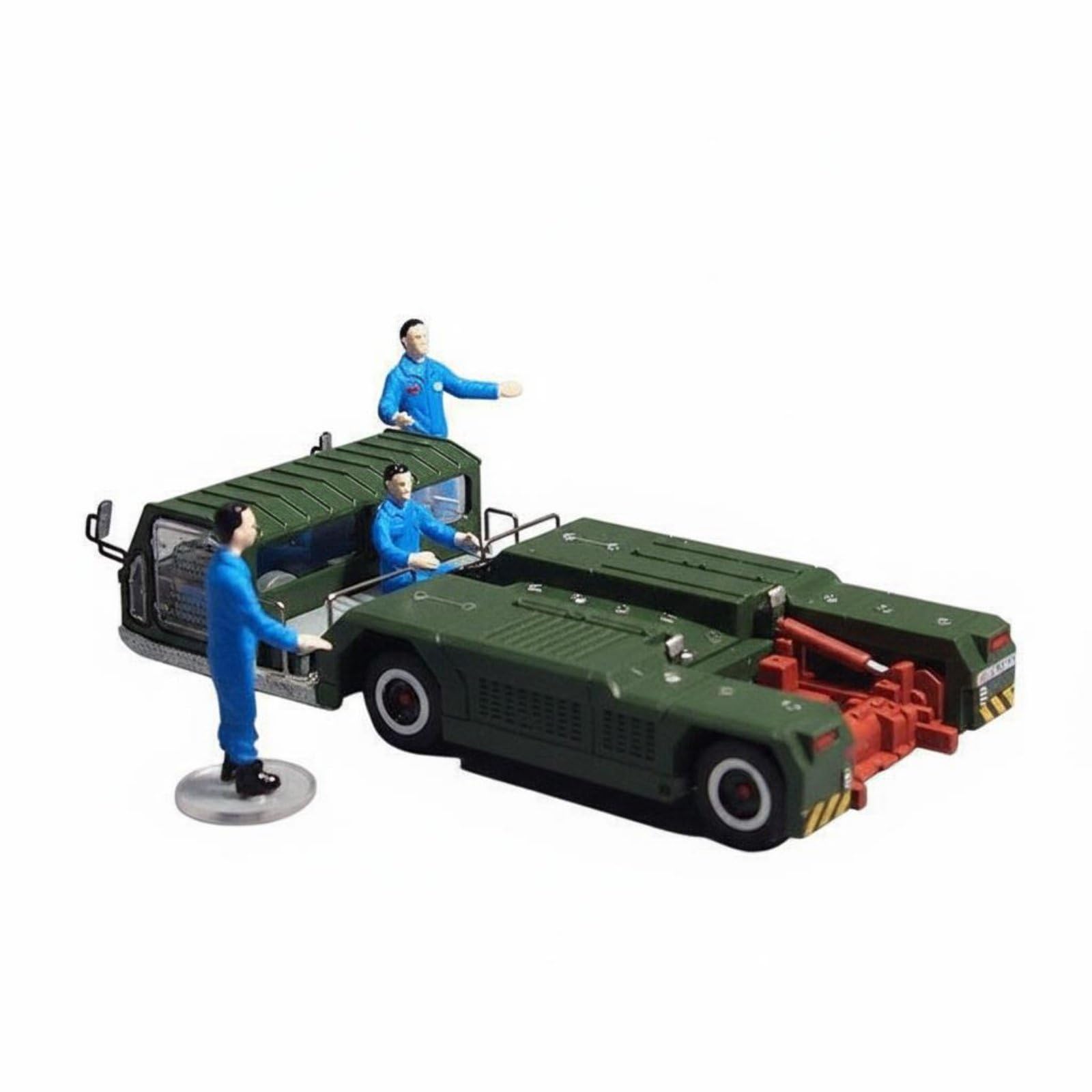 kowaku Alloy Aircraft Towing Diecast Model Miniature Pushback Tractor Ground Crew Airplane Suitable for Aviation Enthusiast Display Souvenir Gift Office