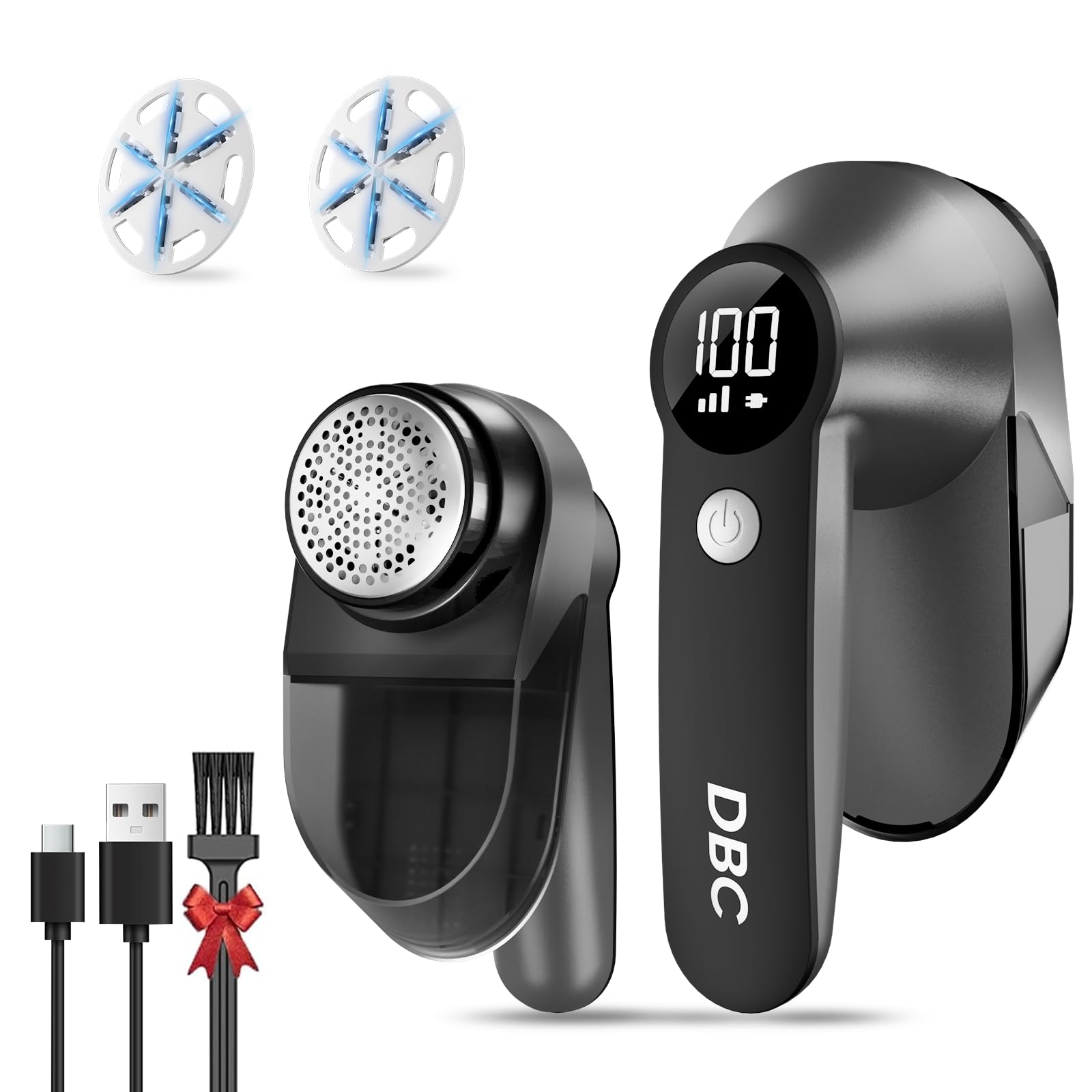 DBC Lint Remover Fabric Shaver Bobble Remover for Clothes with LED Display