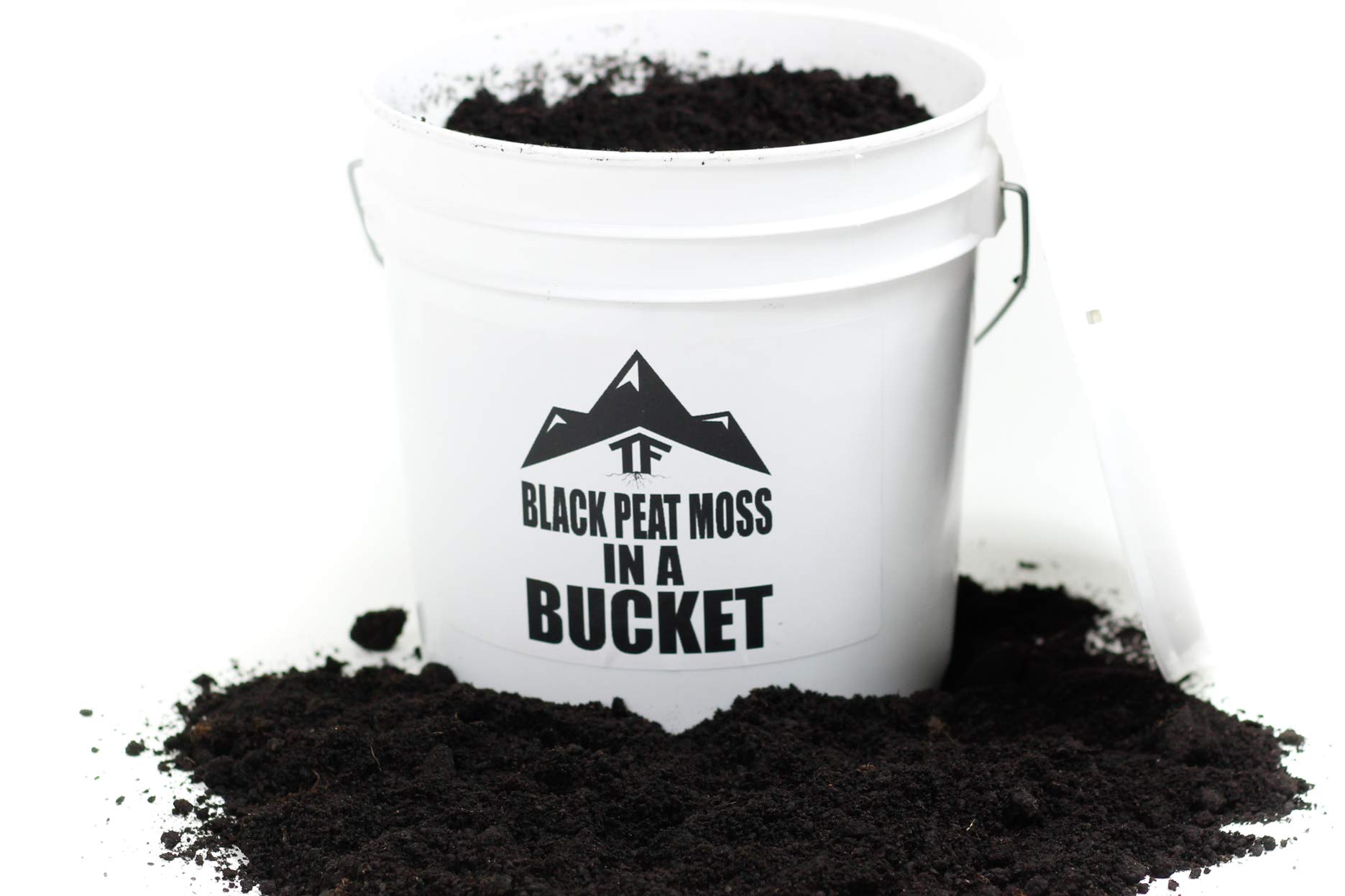 Buy Black Peat Moss in a Bucket by TERRAFIRMA 1 Gallon Rich Black Peat Moss Potting Soil