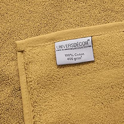 univers decor Set mit 2 Waschlappen, Frottee, 15 x 21 cm / 400 g/m² (Maîs Yellow, 2 Waschlappen, 15 x 21 cm) – Bild 6