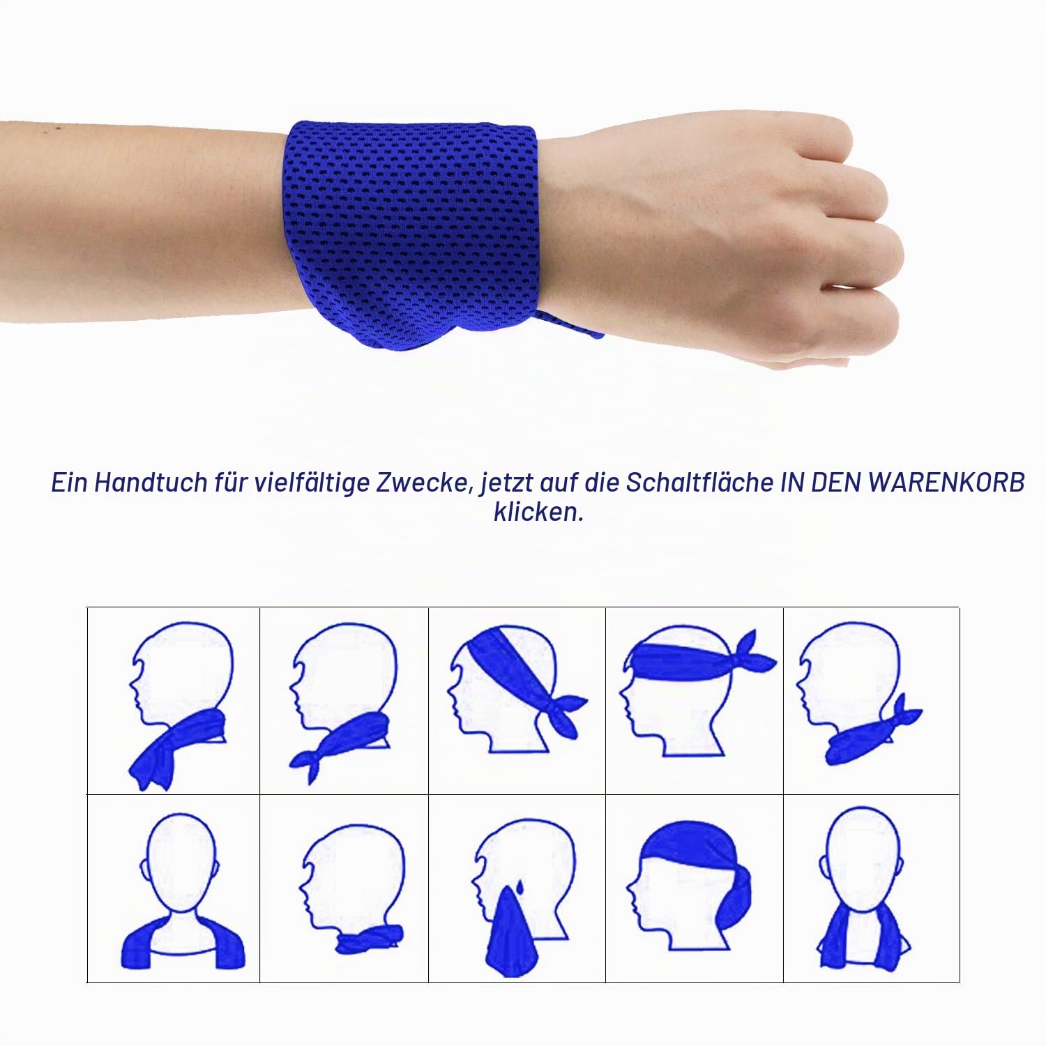 Kühlendes Handtuch, 20 Stück, weich, atmungsaktiv, ultrafeine Faser, super saugfähig, schnell verdunstend, schnell trocknend, schnell kaltes Handtuch, für Bowling, Yoga, Reisen, Camping, Golf,
