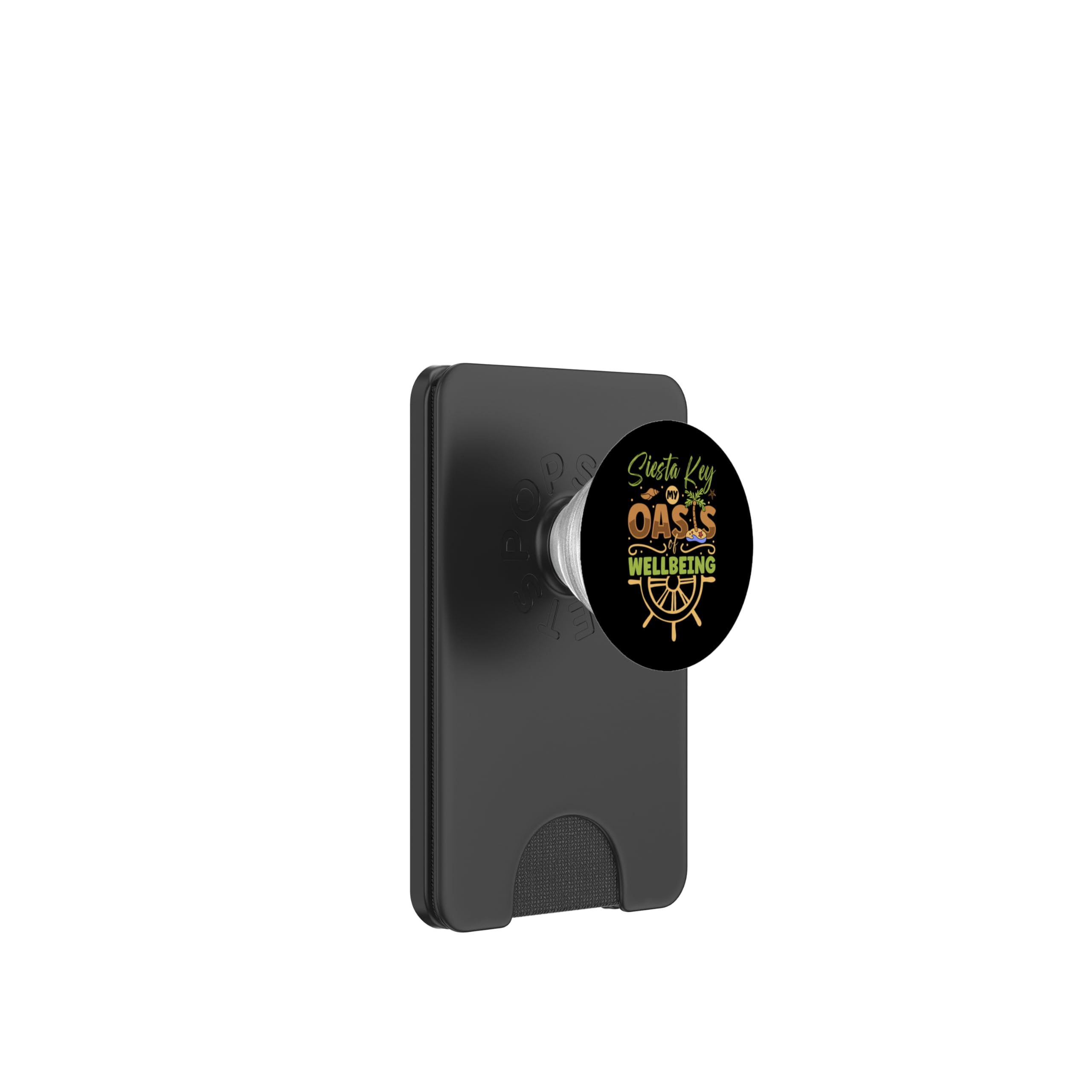 Oasis of Wellbeing - Siesta Key PopSockets PopWallet for MagSafe