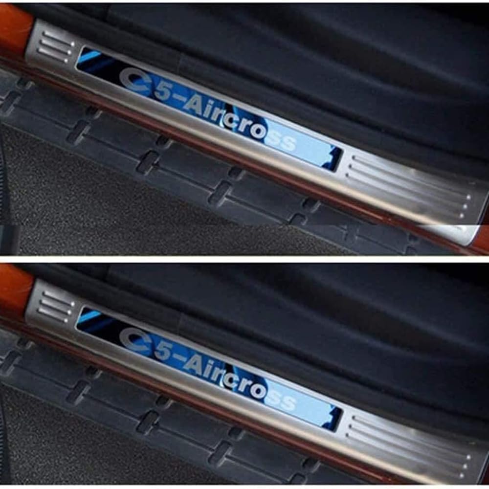 4 stuks Stainless Steel Auto Instaplijsten Kick Platen voor Citroen C5