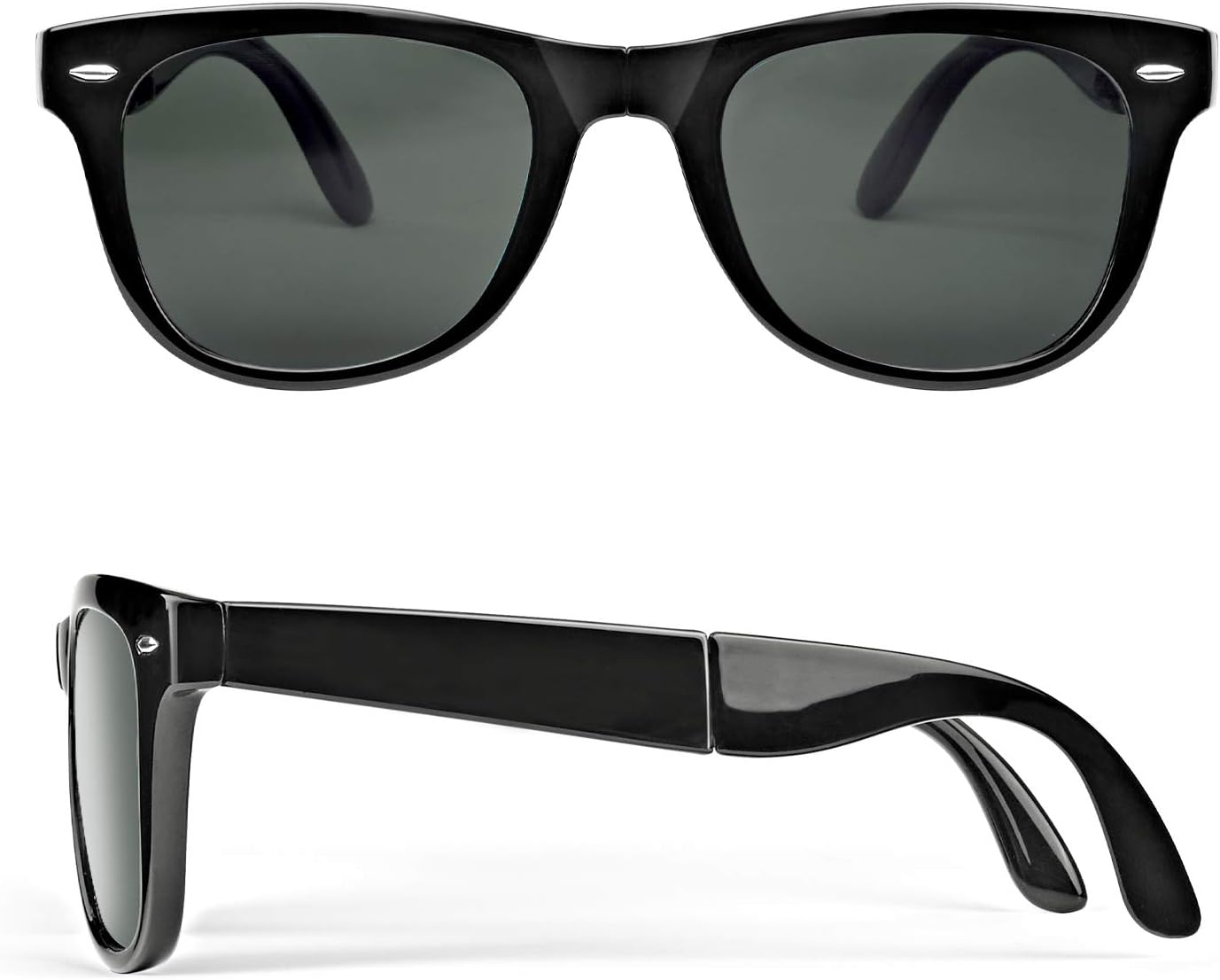 GamilysPolarized folding Sunglasses UV400 foldable Sunglasses with advanced cleaning cloth Mini fashion Sunglasses box