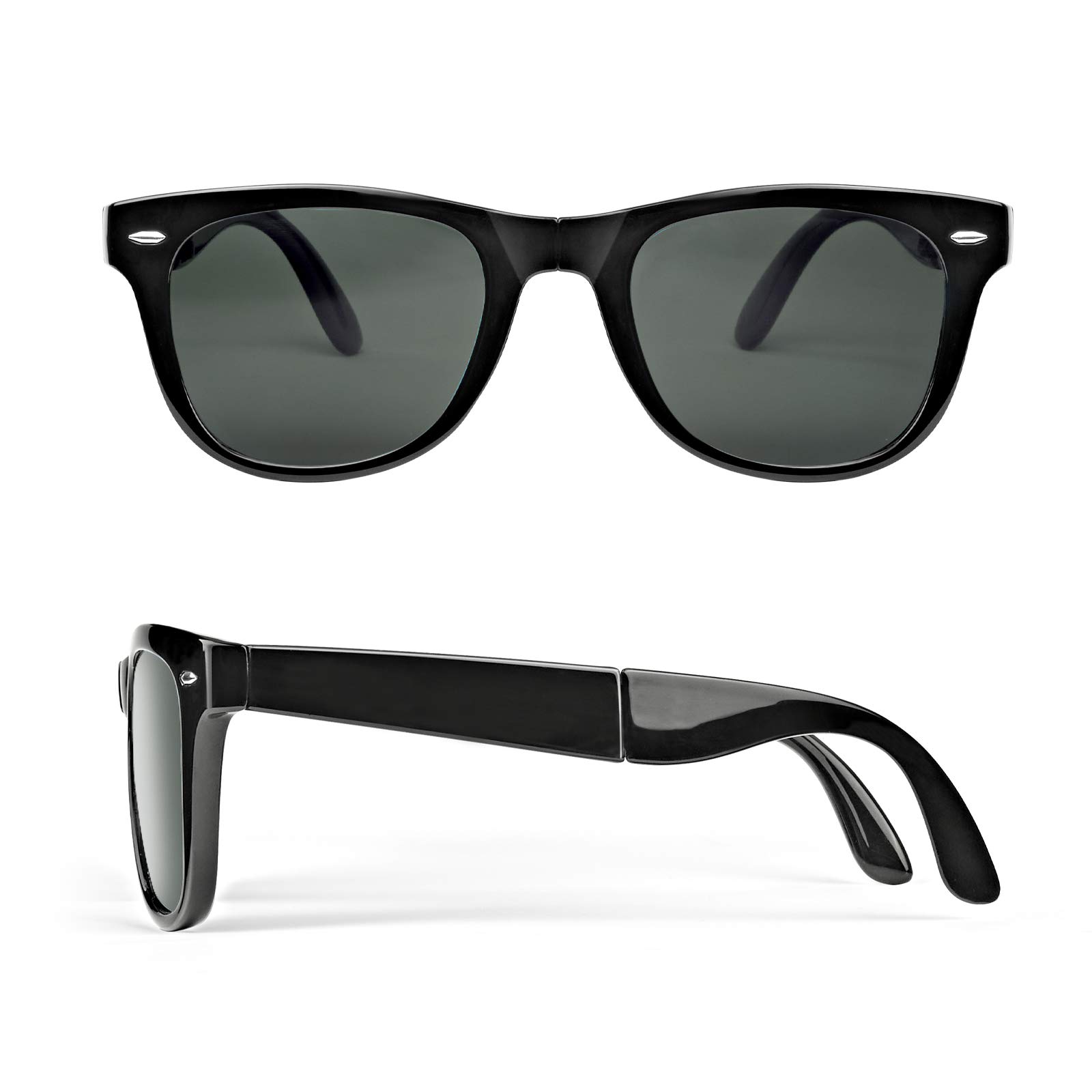 GamilysPolarized folding Sunglasses UV400 foldable Sunglasses with advanced cleaning cloth Mini fashion Sunglasses box