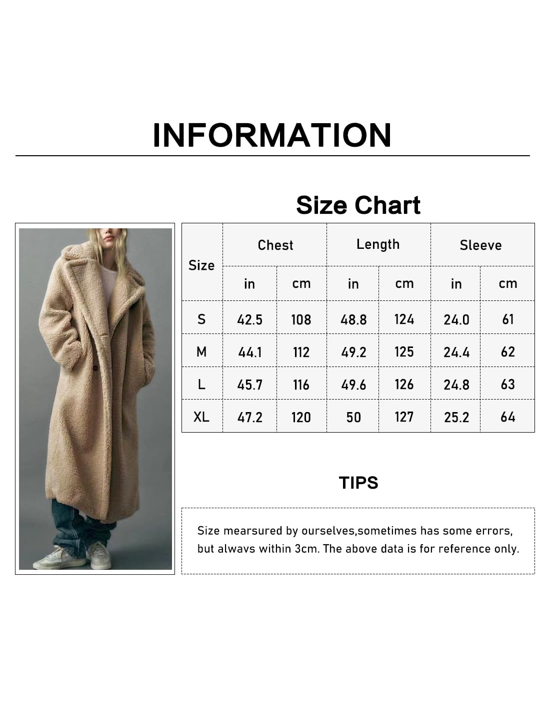 Sukany Cappotto in pile invernale casual da donna con colletto dentellato a doppio petto giacche lunghe con risvolto Outwear