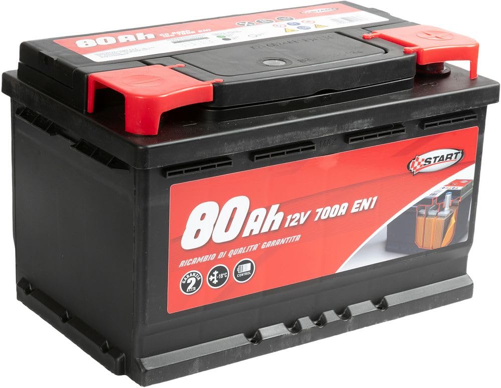 Start Batteria Auto 80AH 12V640A polo positivo destro cassetta L3