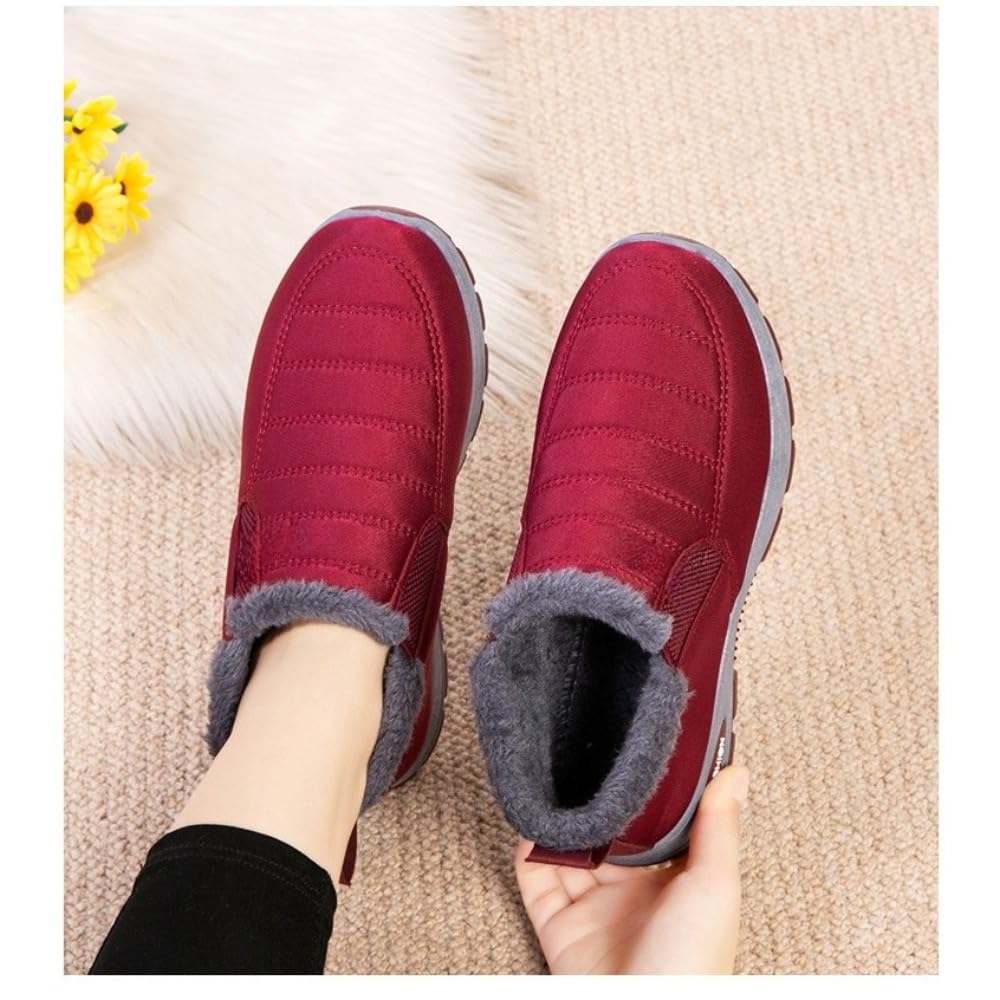 Scarpe ortopediche da donna, foderate in pelliccia, stivali caldi