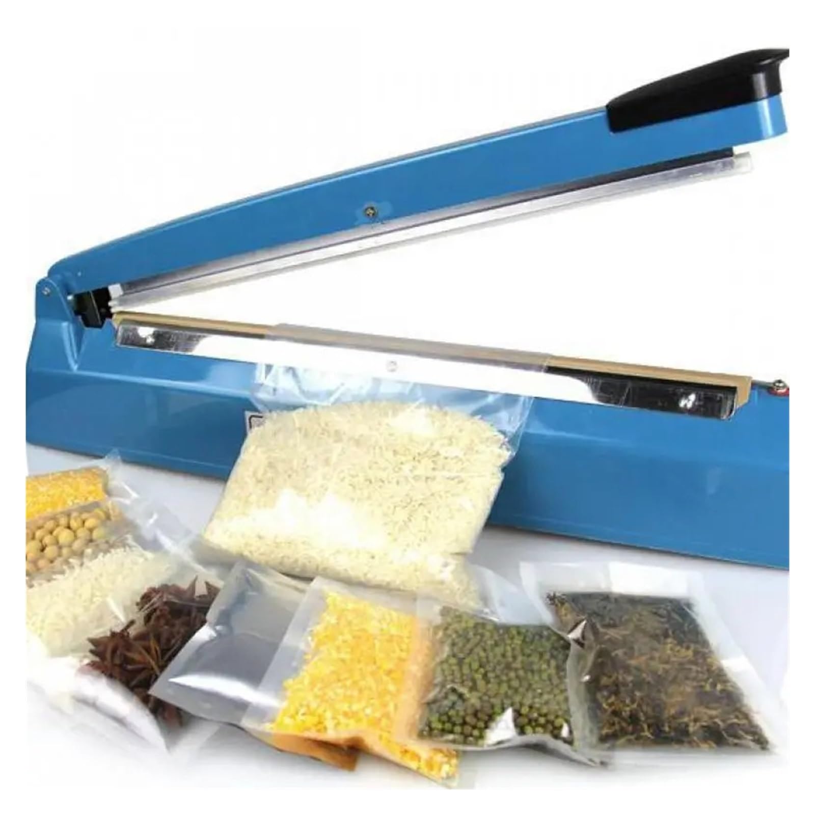 Scelleuse À Impulsion Manuelle 400 Mm pour Sachets en Aluminium Et Plastique, Appareil De Thermo-Emballage Électrique Sf-400, Scellage Propre Et Net.