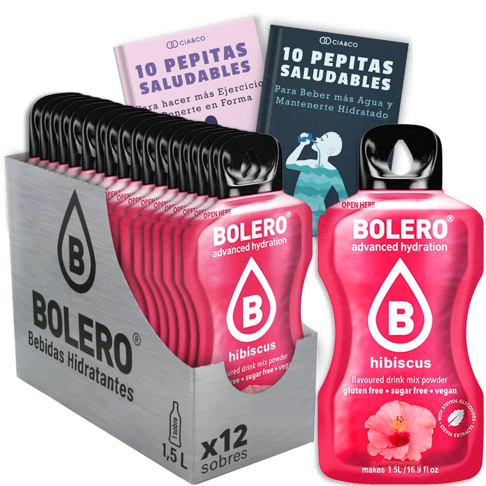 24 x Bebida Bolero COLA Hidratante Sin Azucar (24x9 grs) + 30 Pepitas Saludables para una vida más sana by Cia&Co — view 261