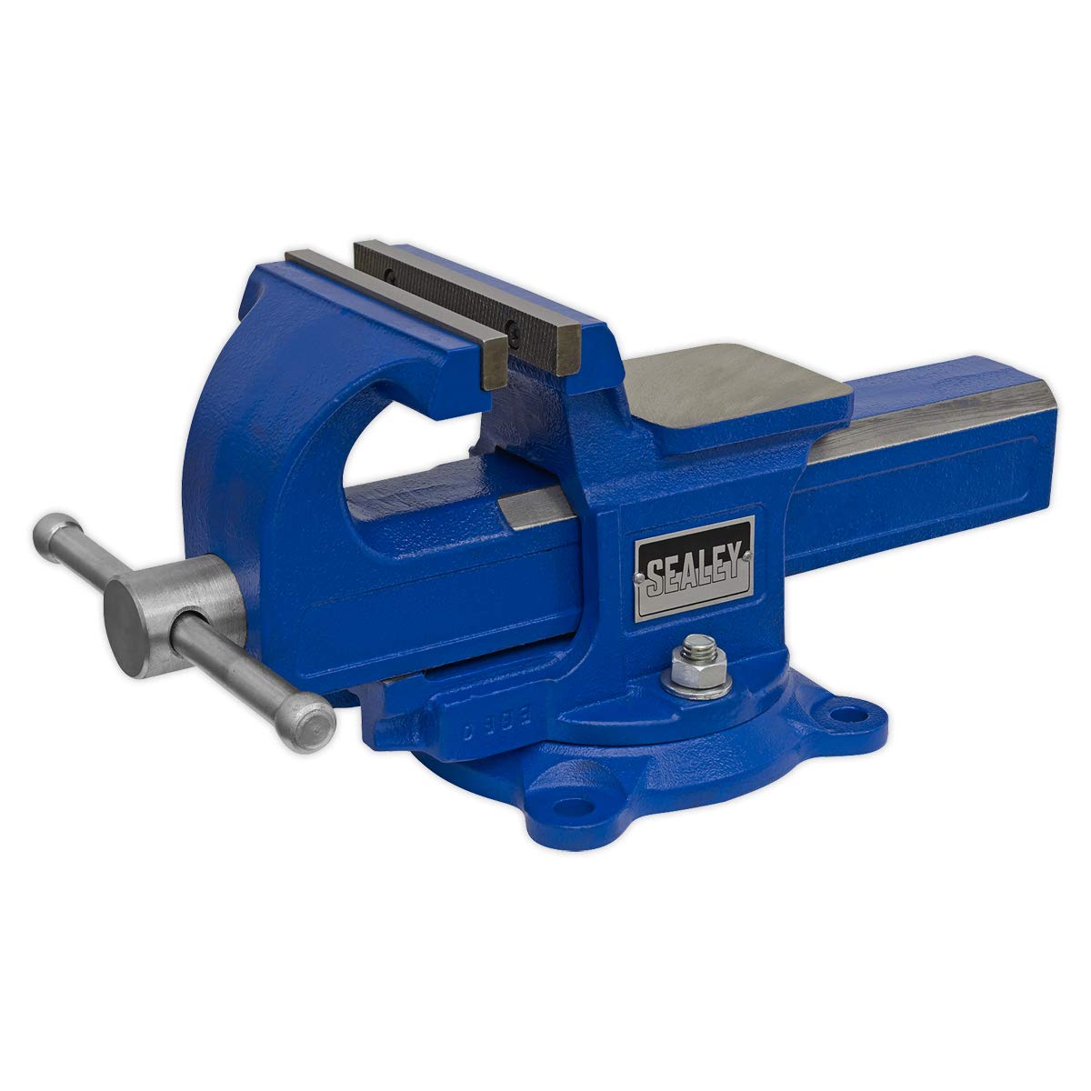 Sealey White Qave125 Vice 125Mm Quick Action Swivel Base Sg Iron