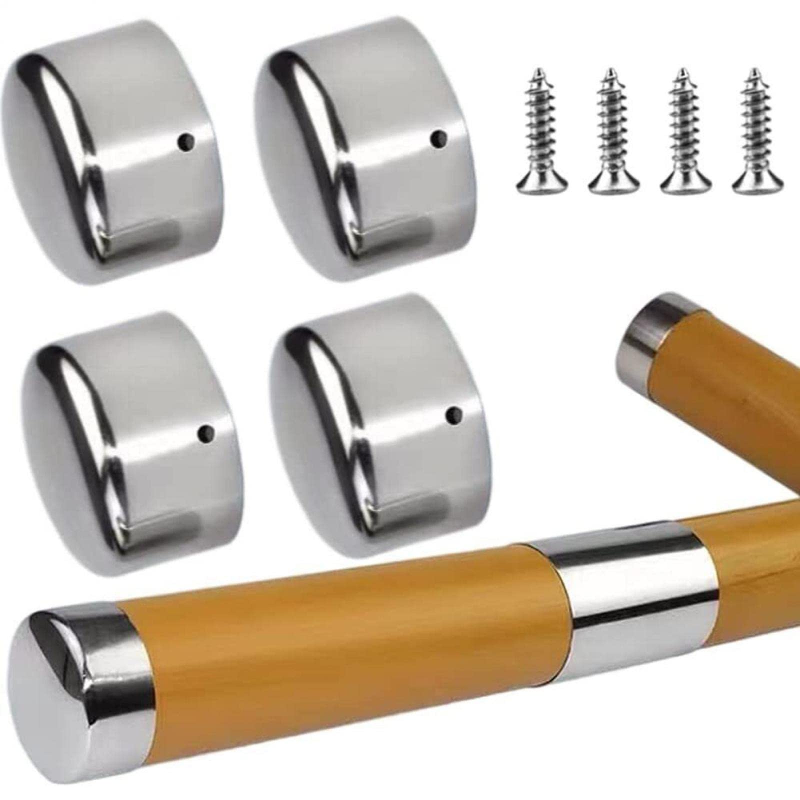 RANRAO 4pcs Staircase Handrails Decorating PVC Armrest Accessories Pipe 45mm