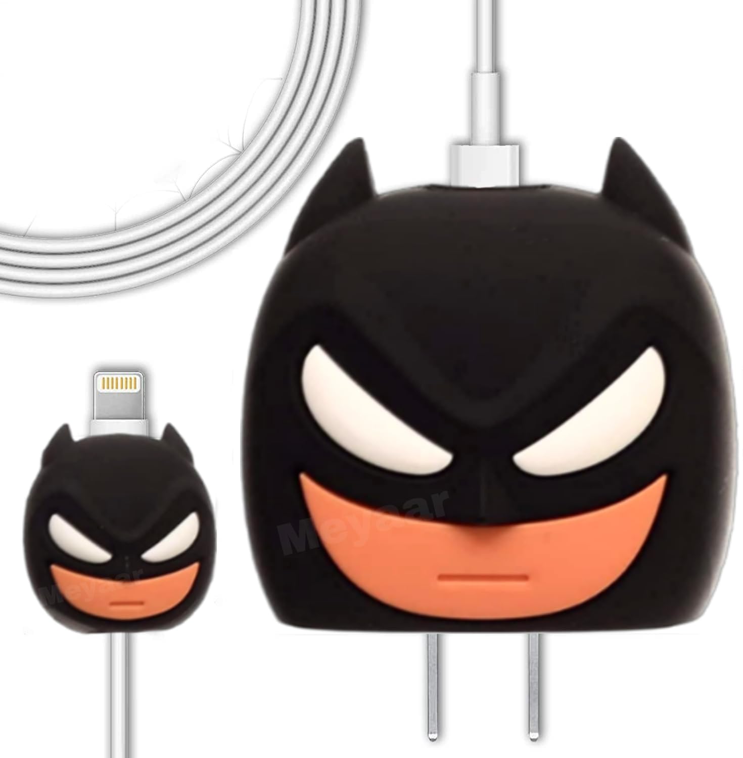 Meyaar Silicone Protective Case for Apple 20W & 18W iPhone USB-C Power Adapter Charger and for USB Lightning Cable, 3D Cartoon Case for iPhone Charger 18W/20W Only (Bat-Man) (B0BYW58N75) Amazon Price History, Amazon Price Tracker