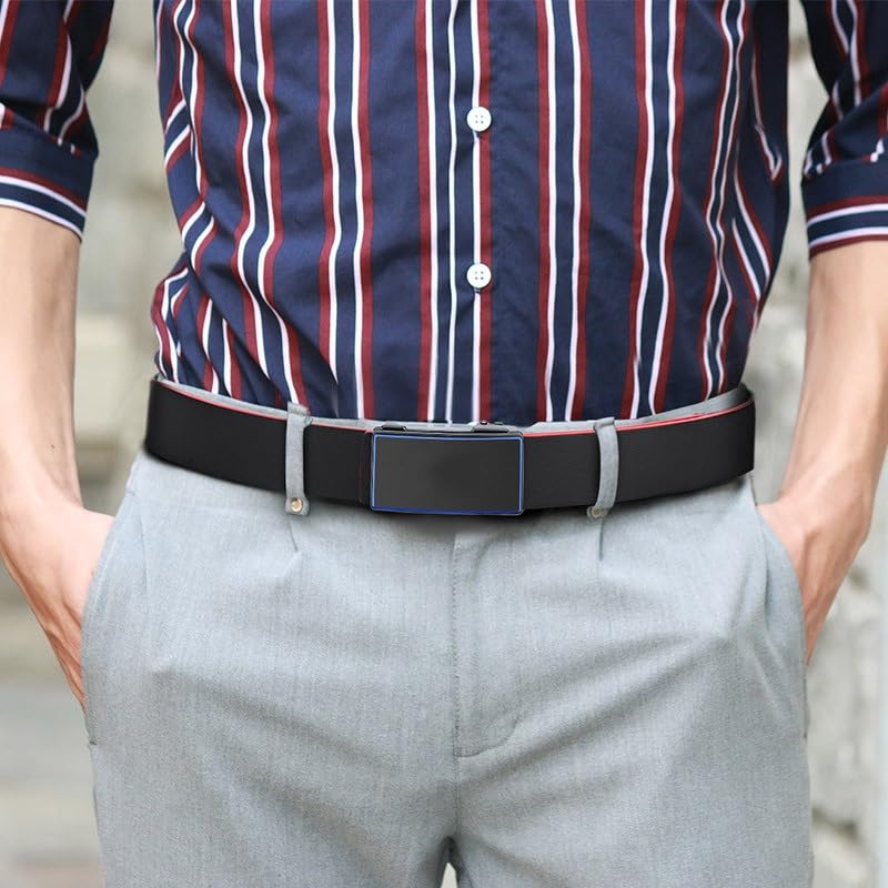 JSEIAJB Men's Leather Automatic Buckle Cowhide Belt Men's Belt2