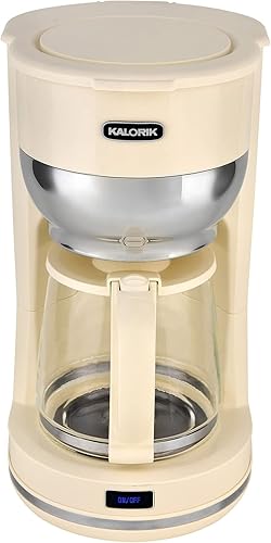 Miniatura 5 de Kalorik Cafetera retro Mid-Century de 10 tazas, color crema