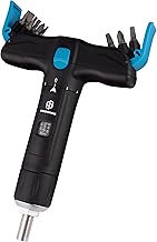 BIKE BROZ Tyson T by 70003 1/4 Inch Torque Wrench for Bicycle, Motorcycle etc. 2-8 Nm | Small Torque Screwdriver with Bit Set Cross, Slotted, Torx and Hex in T-Handle for Travelling