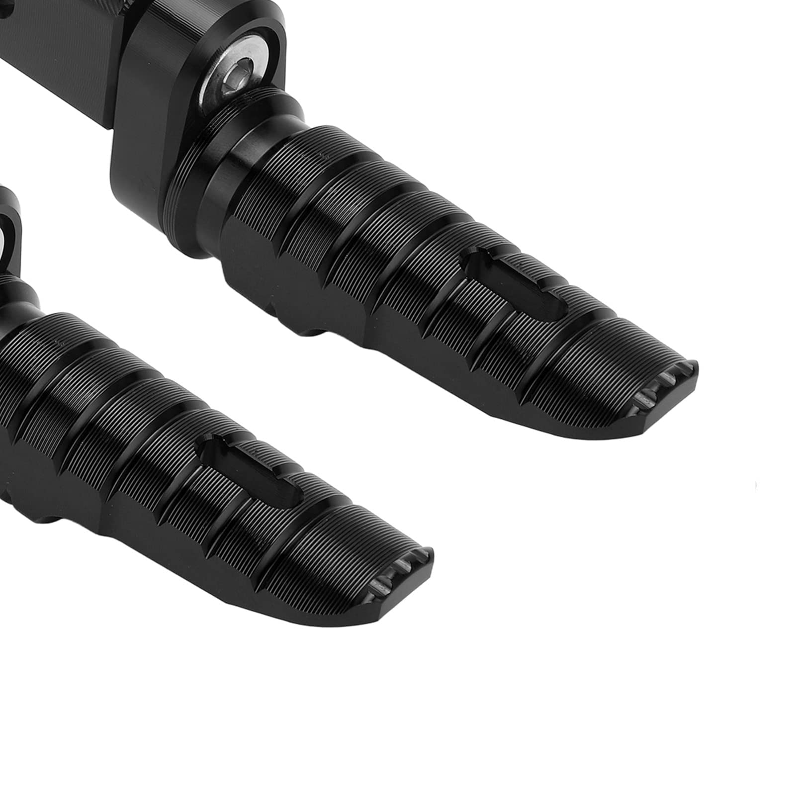 OUKENS Pedane Anteriori, Pedale Pedane Moto in Lega di Alluminio Pezzo di Ricambio per MV AGUSTA Brutale 800 RR RR SCS ROSSO(Nero)