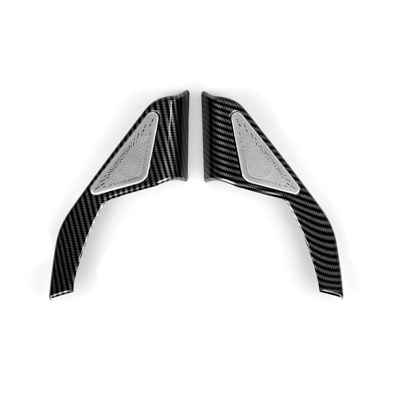Car Part Car Front Triangle Speaker Cover Decals for H-onda for Civic 11th Gen 2022 2023 2024 Accessories ABS Carbon Fiber Interior Stickers