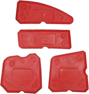 4pcs Portable Red Sealant Finishing Tool, Silicone Smoothing Tool Silicone Sealant Caulking Tool Kit, Sealant Remover Smoother Mastic Tool Suitable for Kitchen Bathroom Home Floor