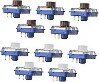 Conjunto de 10 Switches Mecânicos Silenciosos de Baixo para Teclado, Leves E Ideais para Jogos, Proporcionando Uma Experiência de Digitação Sil