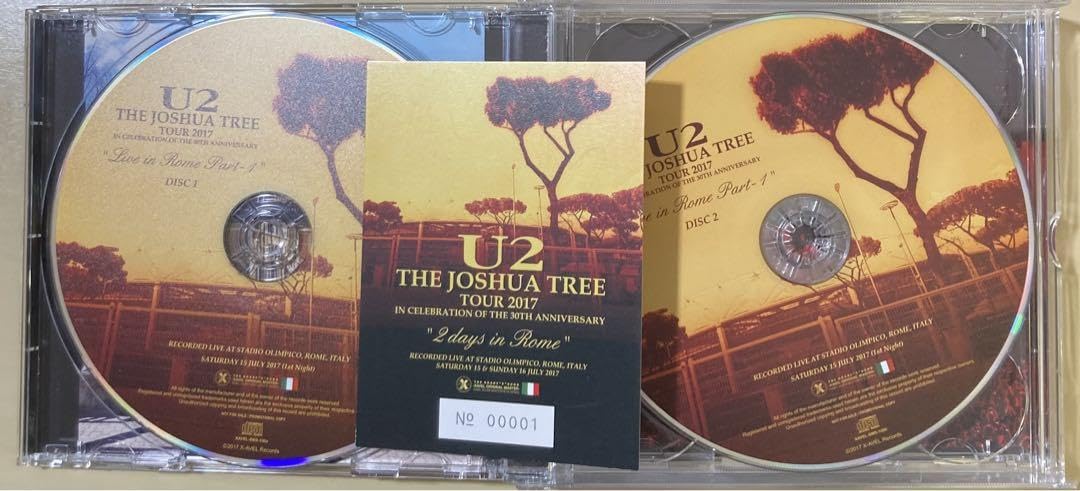 Amazon.co.jp: U2 4CD 2 DAYS IN ROME 2017 ナンバリング001 : おもちゃ