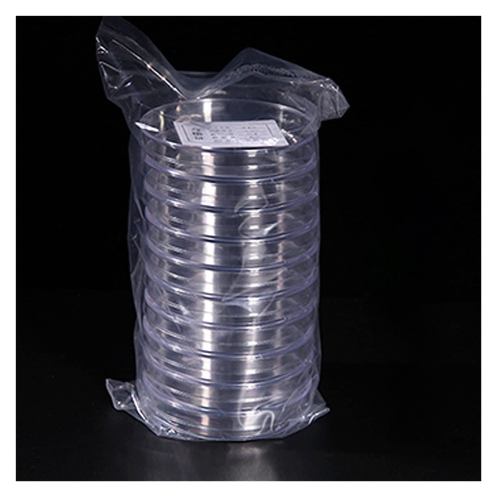 Run Ken 80 Unids/lote 90mm Plato De Petri De Plástico Estéril Plato De Cultivo De Laboratorio Transparente
