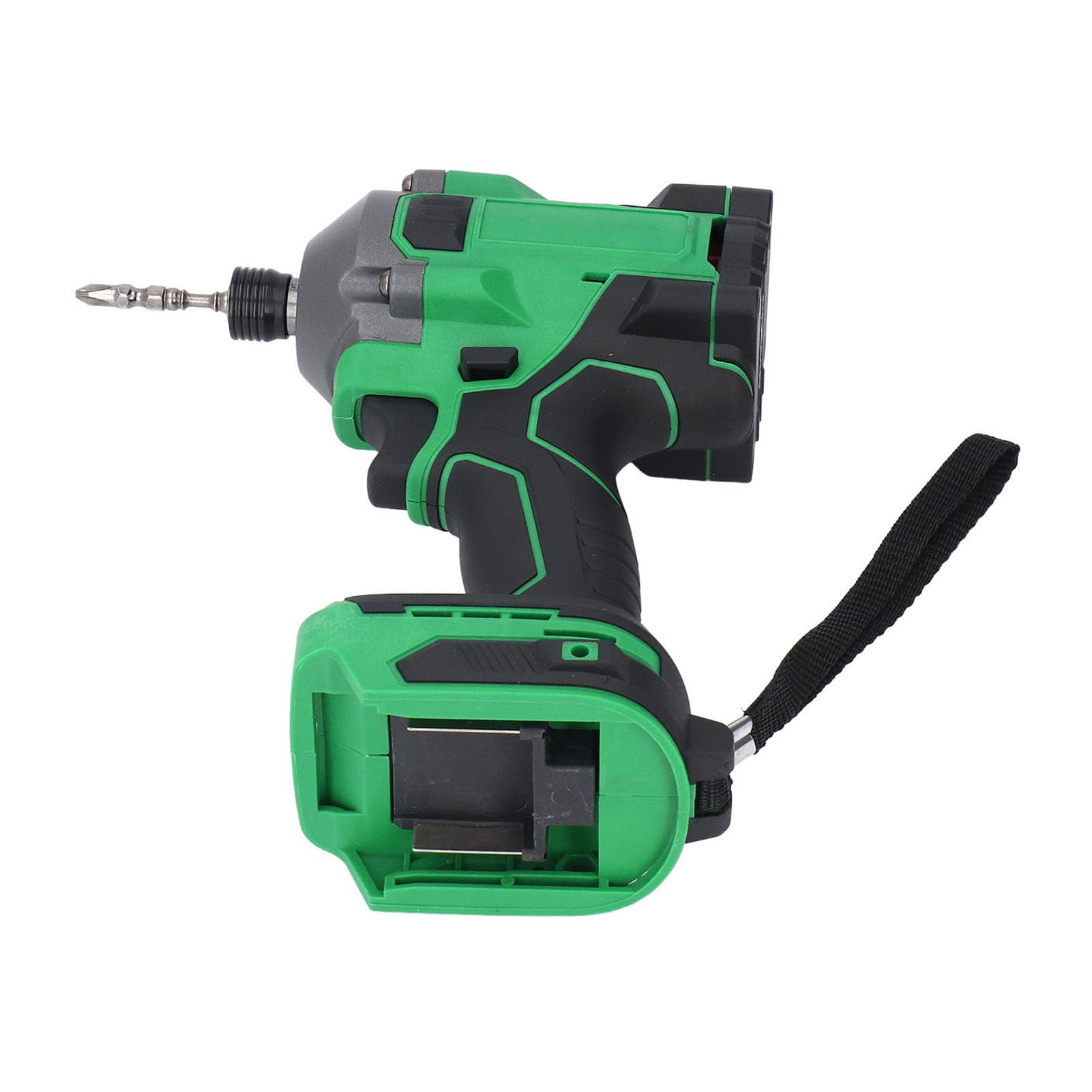 Bezprzewodowy Klucz Udarowy, Bezszczotkowy Elektryczny Pistolet Udarowy 550 Nm 0-3400 Obr./min Korpus z ABS, Zasilany Akumulatorowo do Usuwania Opon w Naprawach Samochodowych i dla