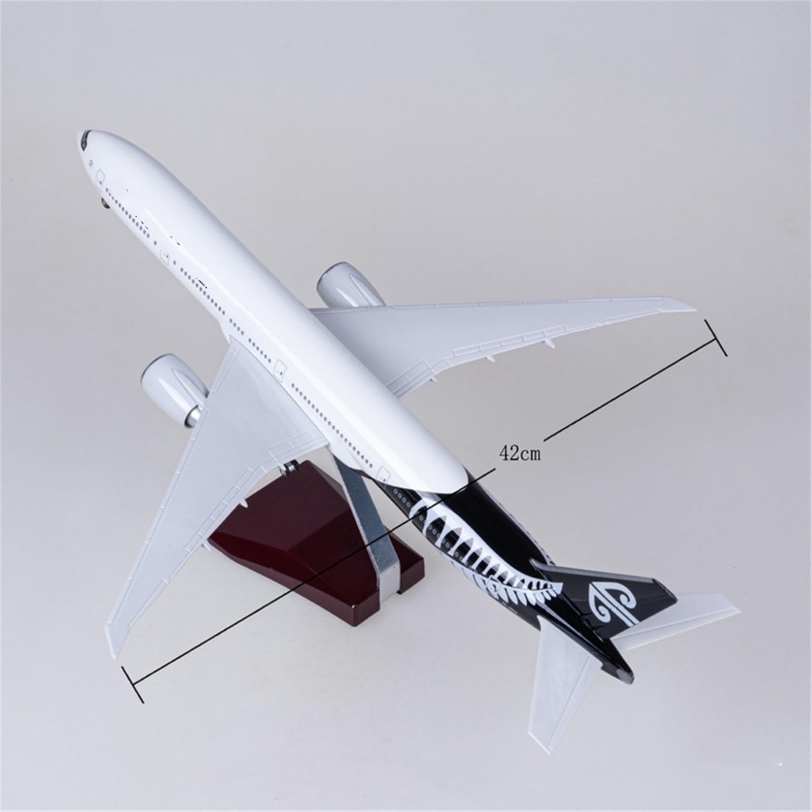 Generico Modello pressofuso di aereo B777 Air - Scala 1/157, 47 cm, da collezione per adulti(B777 W LED)