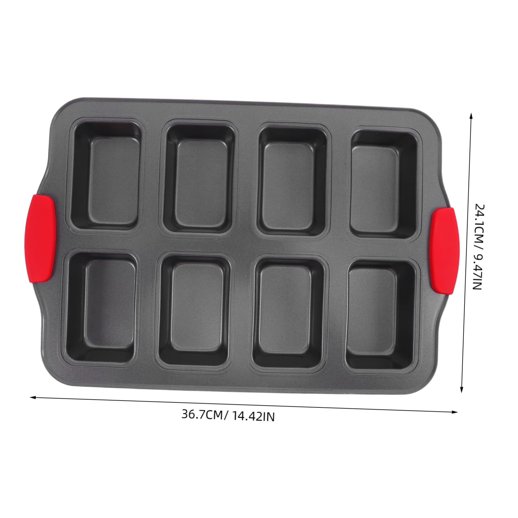 Cabilock Stainless Steel Cavity Non Stick Cake for Versatile Baking Rectangle Muffin Pan with Heat Handles for Cakes and Cupcakes Effortless Cleaning